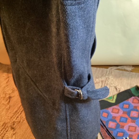 LAUREN Ralph Lauren BLUE TWEED MOTO LAMBSWOOL JACKET SZ. 10 & WOOL/SILK SCARF - Picture 8 of 14